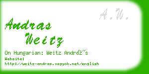 andras weitz business card